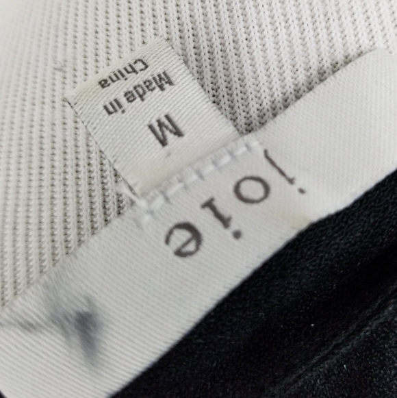 Joie Addalla blouse black crepe poet sleeves top women's size medium - Picture 8 of 8